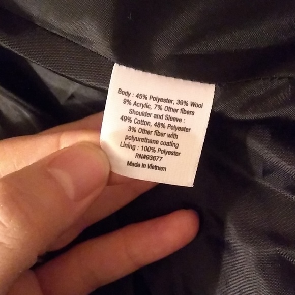 Houndstooth print black leather jacket - Picture 6 of 6